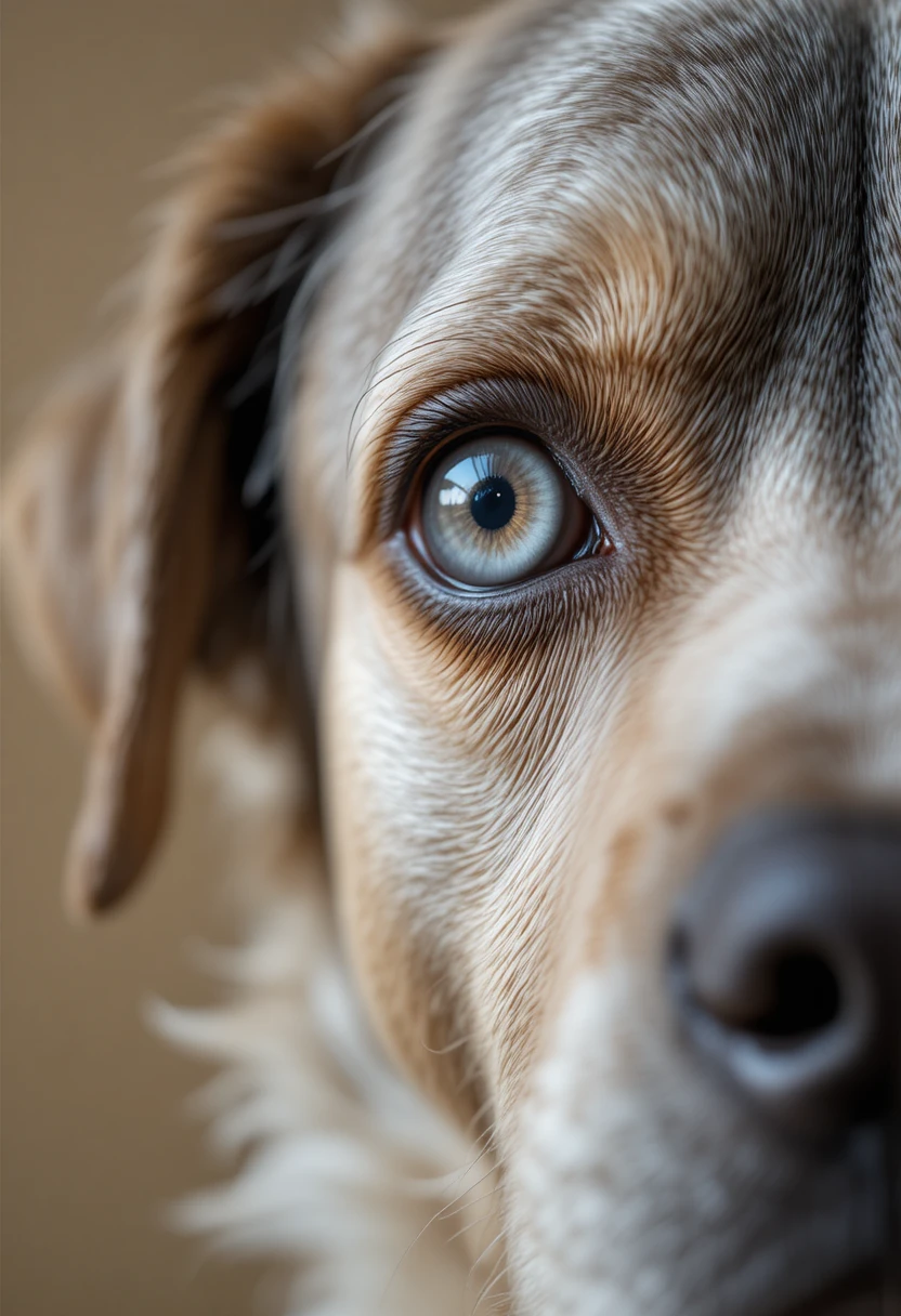 Graying Fur, Especially Around the Muzzle