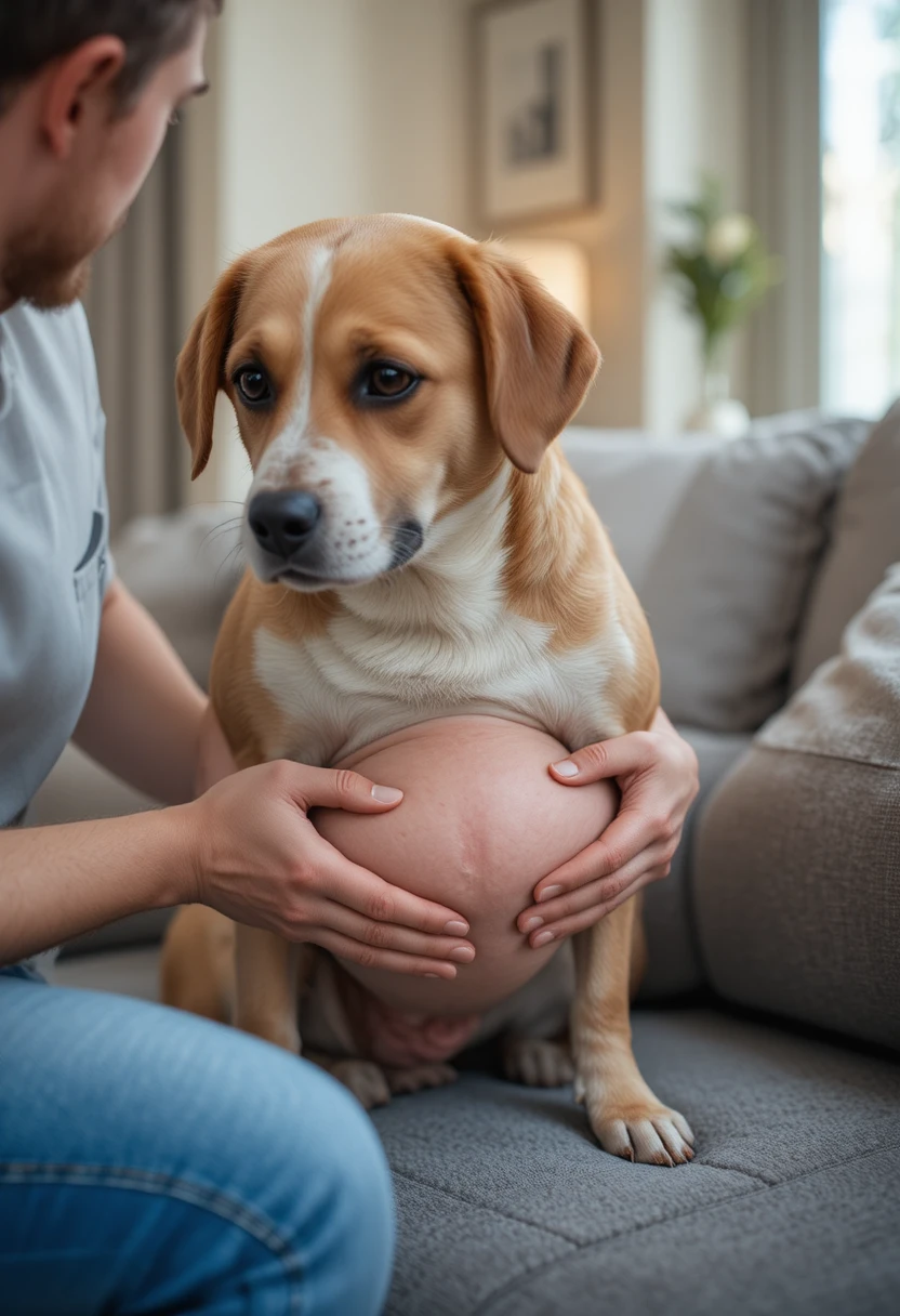 A Visibly Swollen or Distended Abdomen