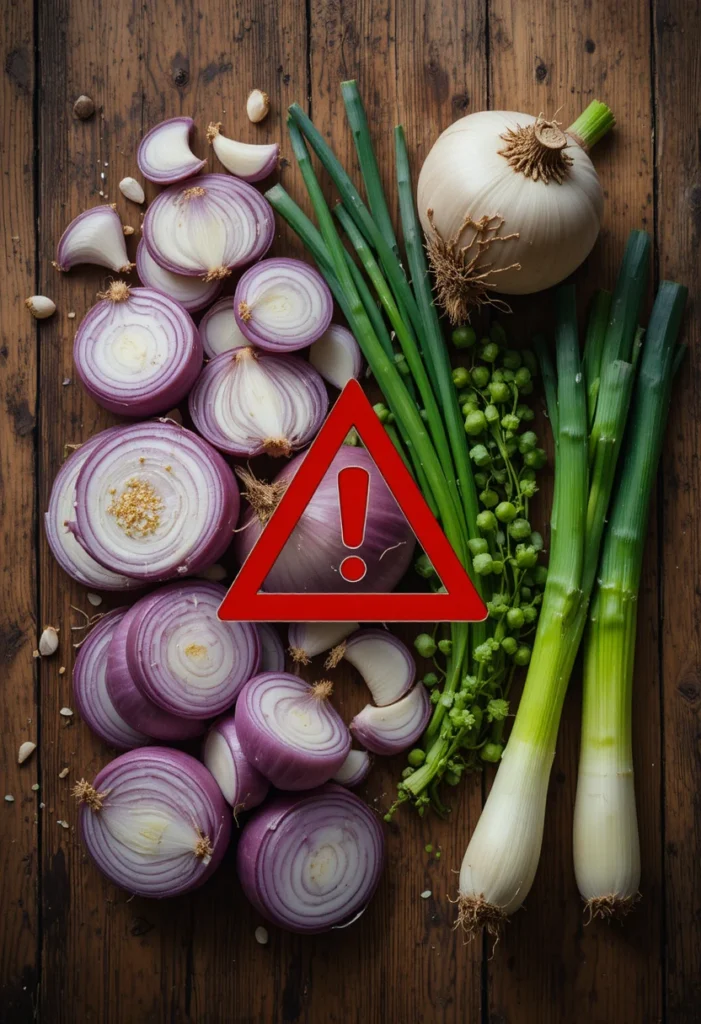 Onions, Garlic, Leeks, and Chives