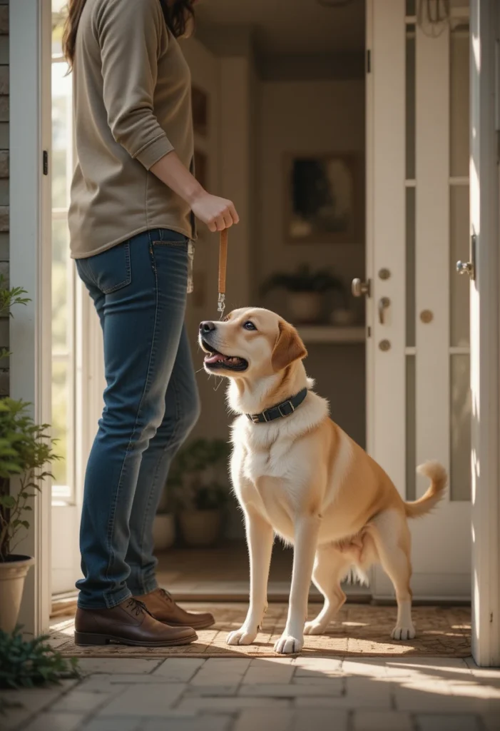 Use a Leash for Controlled Greetings