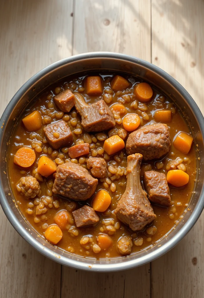 Lamb & Barley Stew for Sensitive Stomachs