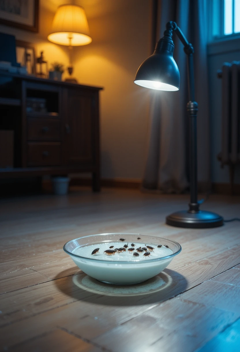 Set a DIY Flea Trap Overnight