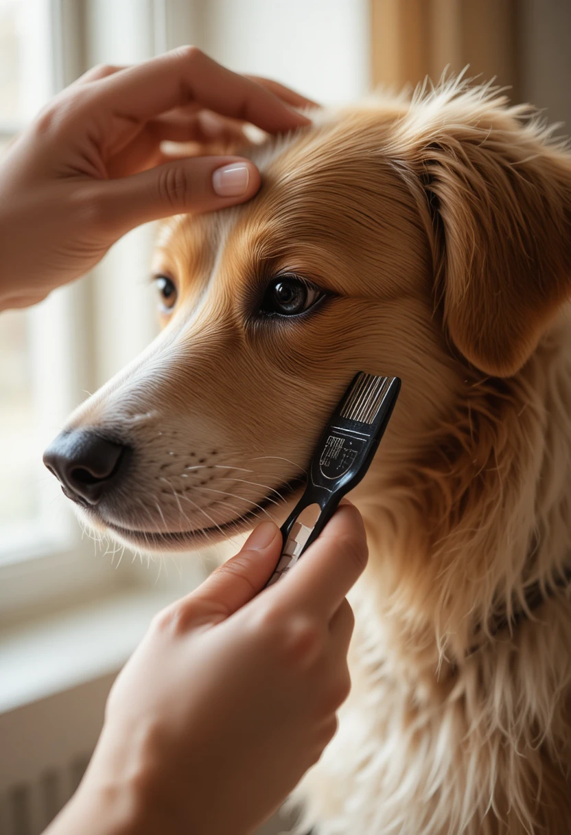 Comb Daily With a Fine-Toothed Flea Comb