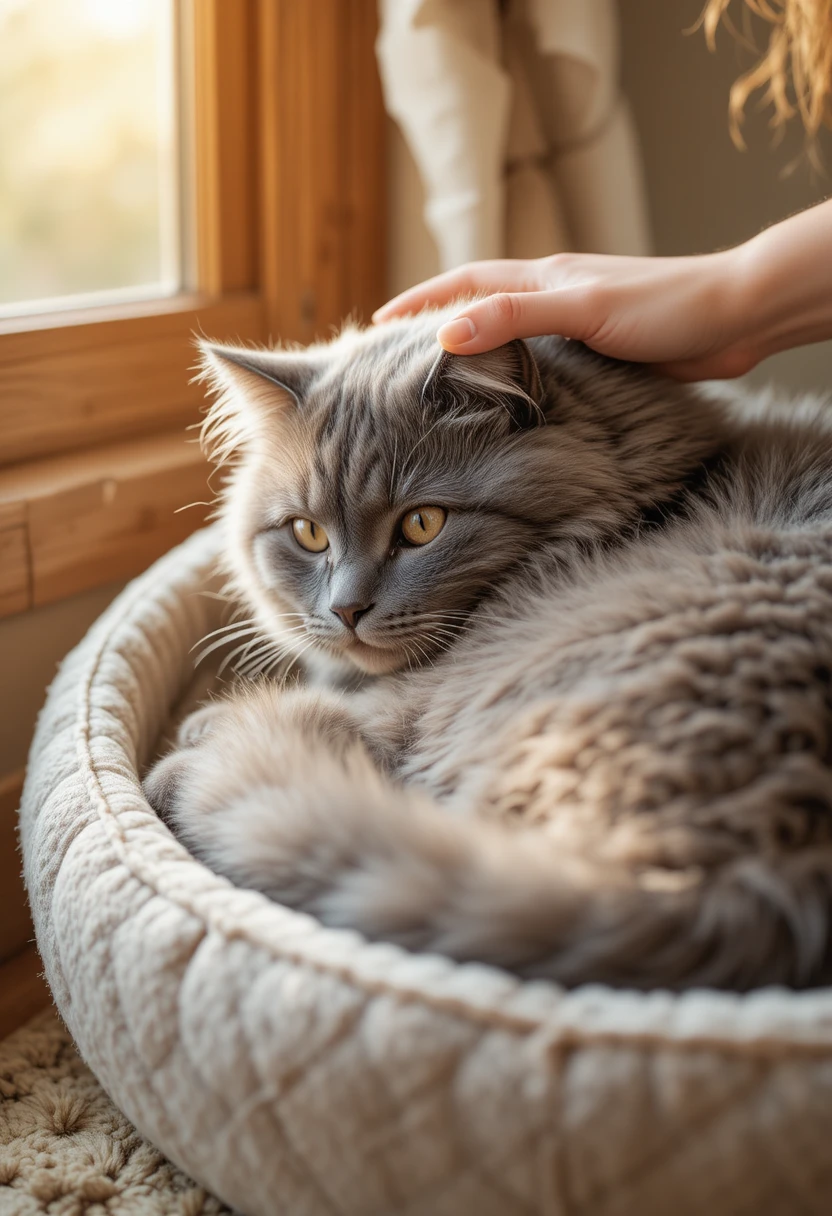 Senior cat care tips including grooming, nutrition, mobility support, and veterinary checkups to keep aging cats comfortable and thriving.