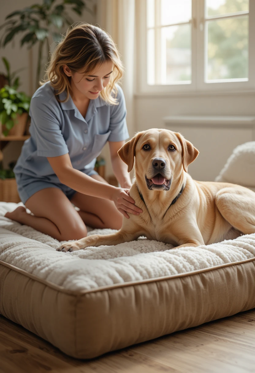 How to help a dog with arthritis using joint supplements, orthopedic beds, ramps, and gentle exercise for improved daily comfort