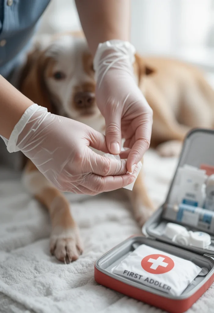 Put on Gloves Before Touching the Wound