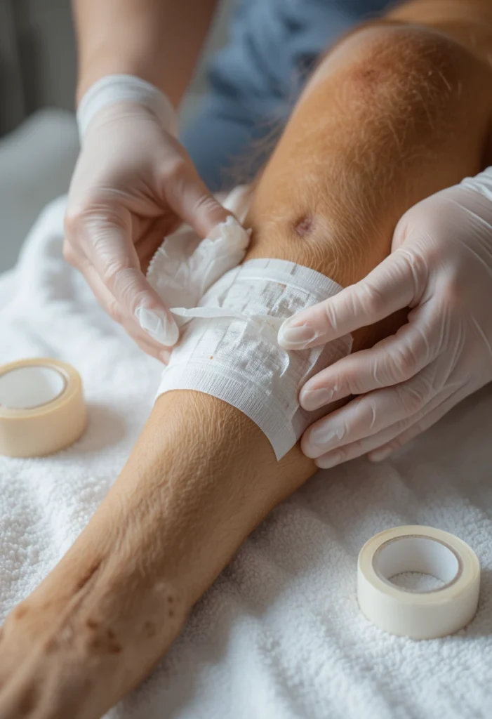 Cover Larger Wounds with a Sterile, Non-Stick Pad