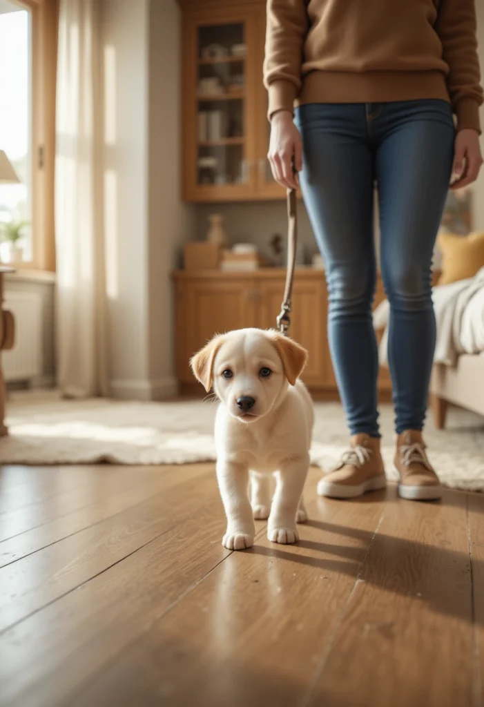 9–10 Weeks: Leash Introduction Indoors First