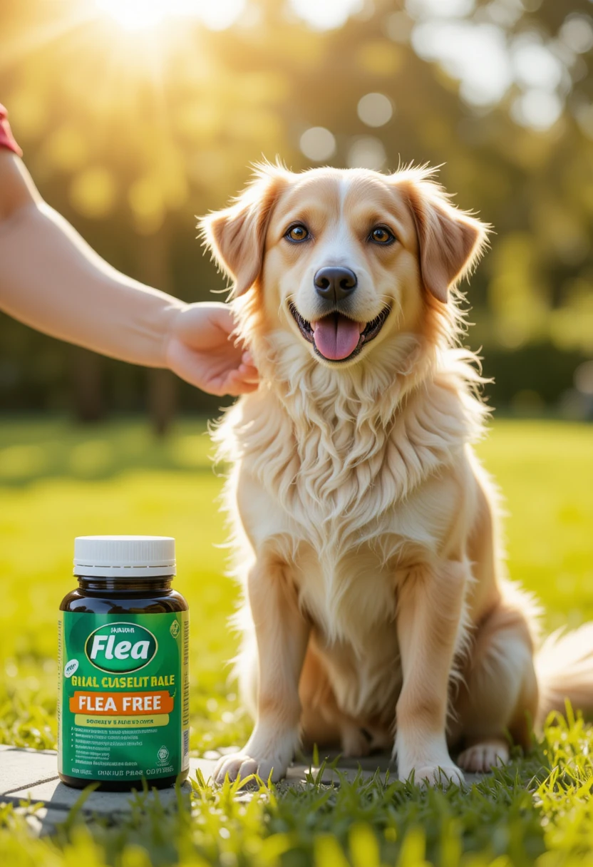 Happy, healthy dog with flea-free coat after using effective 2026 flea treatment